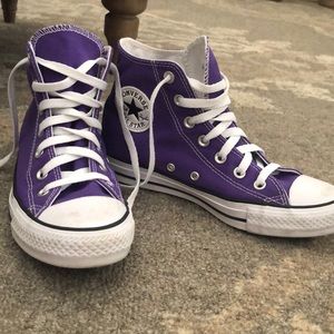 Converse high tops purple!